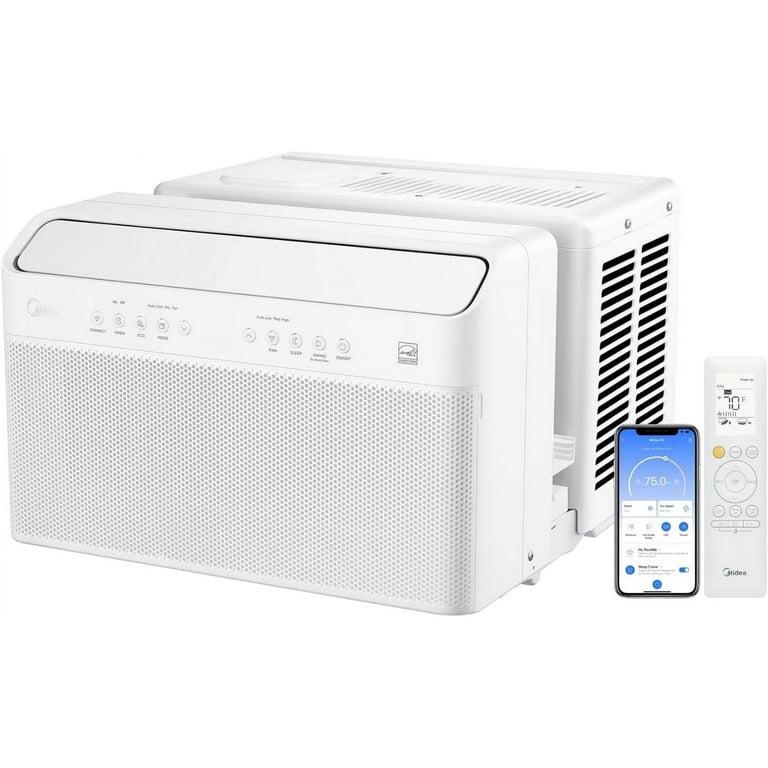 Midea 10.000 BTU Smart-Inverter-Fensterklimaanlage (U-Form) – Kühlt ca. 42 m² (450 sq. ft.), extrem leise, ermöglicht Betrieb bei offenem Fenster – Kompatibel mit Alexa/Google Assistant – 35 % Energieeinsparung, Fernbedienung (aktualisierte Version) - Mobiles Klimagerät - AerCoola