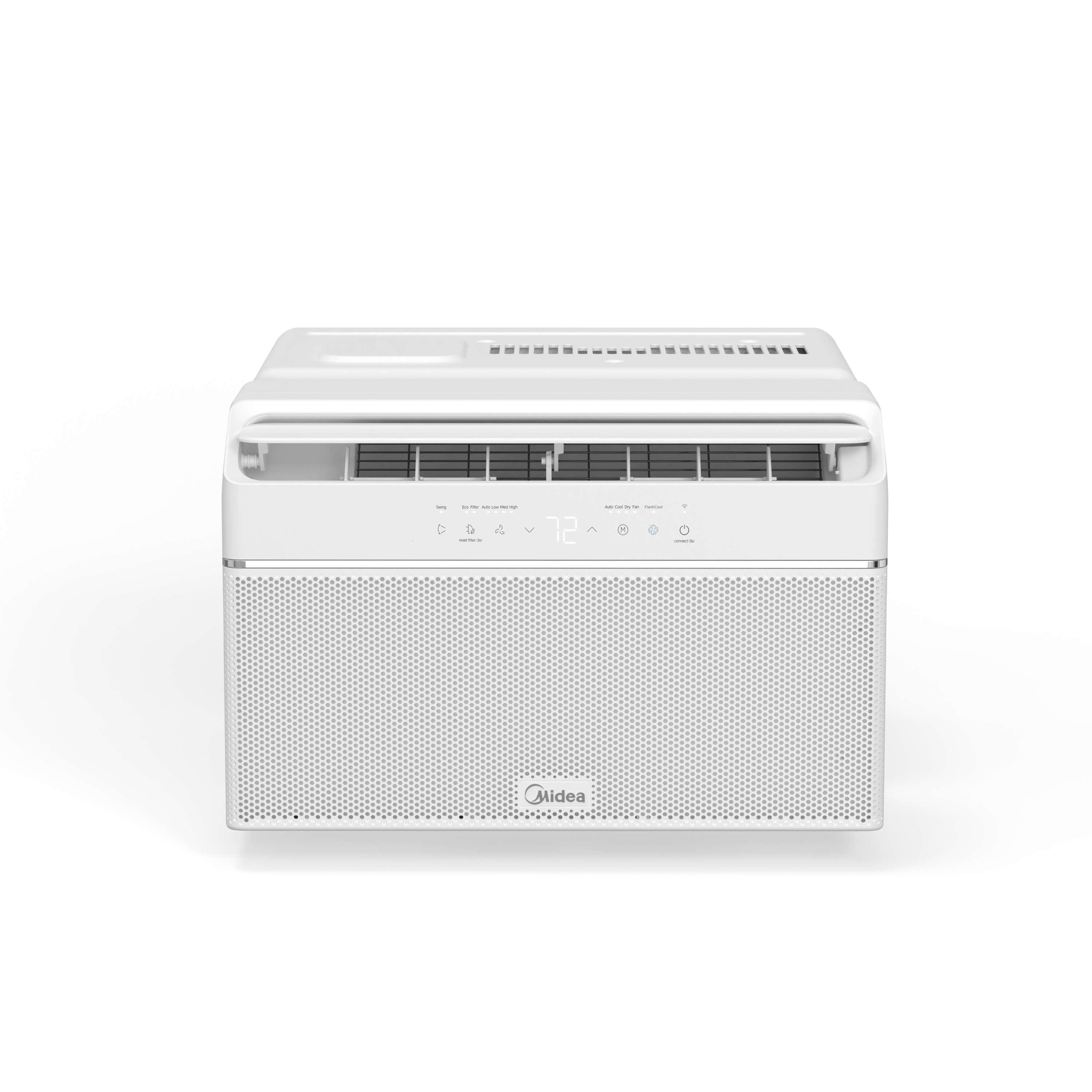 Midea 12,000 BTU U Shaped Smart Inverter Window Air Conditioner - Cools 550 Sq Ft, Ultra Quiet with Open Window Flexibility - Alexa/Google Assistant Compatible - 35% Energy Savings, Remote (Updated) - Portable Air Conditioners - AeroCoola